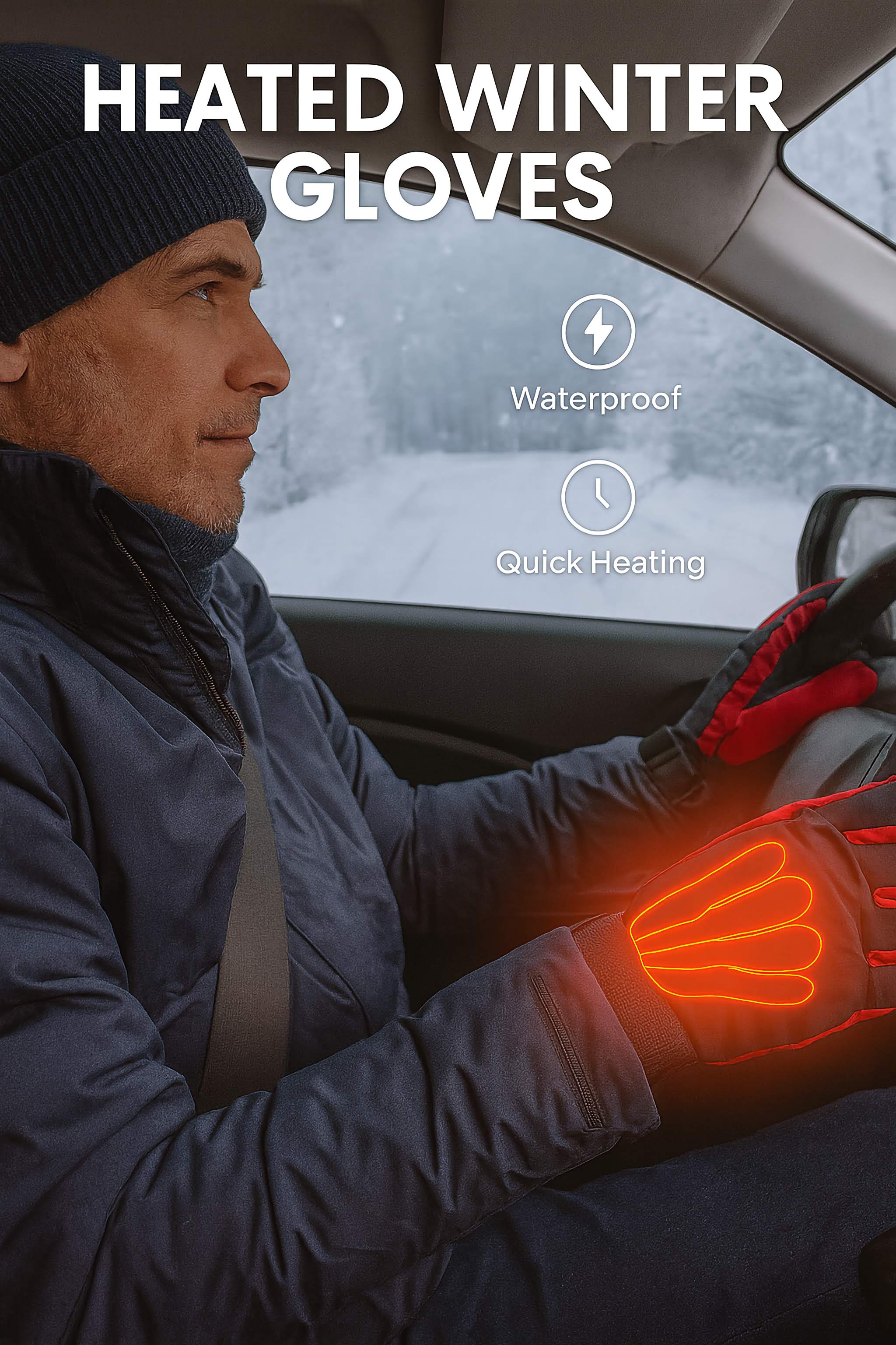 Battery Type Heated Thermal Gloves Electric Glove